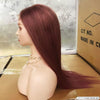 Hot Sale Chocolate Color Virgin Human Hair Wig Straight Hair Glueless Ear To Ear 4x4 Lace Wig Pre-plucked