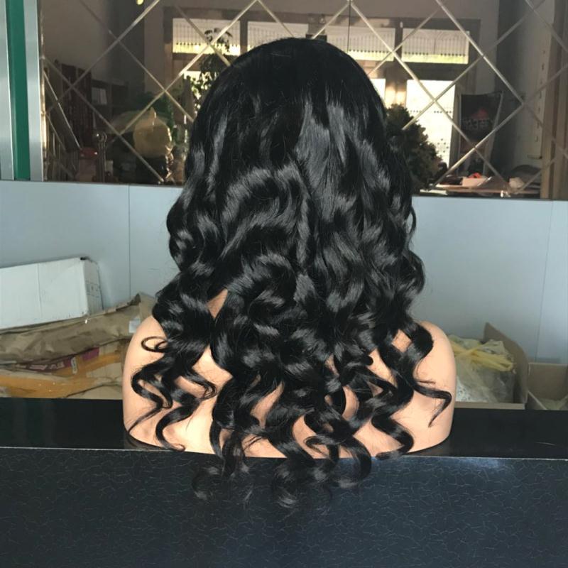 Hairsmico Brazilian Virgin Hair Loose Wave Wig 13x4 Transparent Lace Frontal Wig High Density Thick Wig