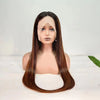 13x4 Ear To Ear Lace Frontal Wig Piano Color Wig Straight 24inch Wig Pre-plucked Wig In Style